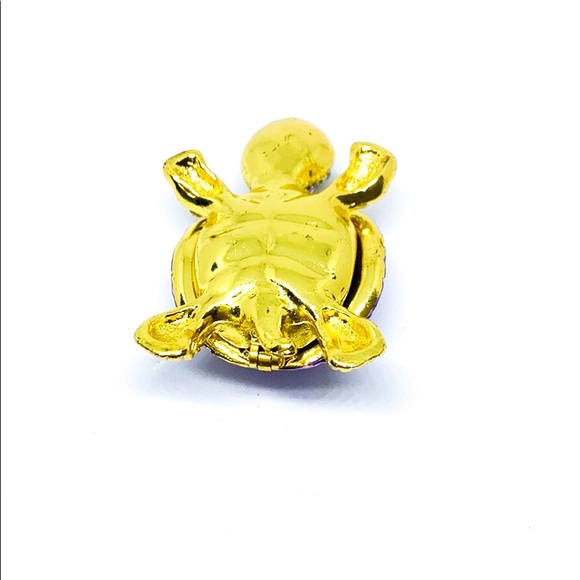 Lavender Rhinestone Crystal Turtle Trinket Dish - Picture 8 of 10